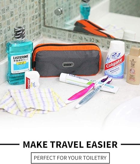 Toalettmappe Dopp Kit-veske for menn Multifunksjonell pakkearrangør-pose