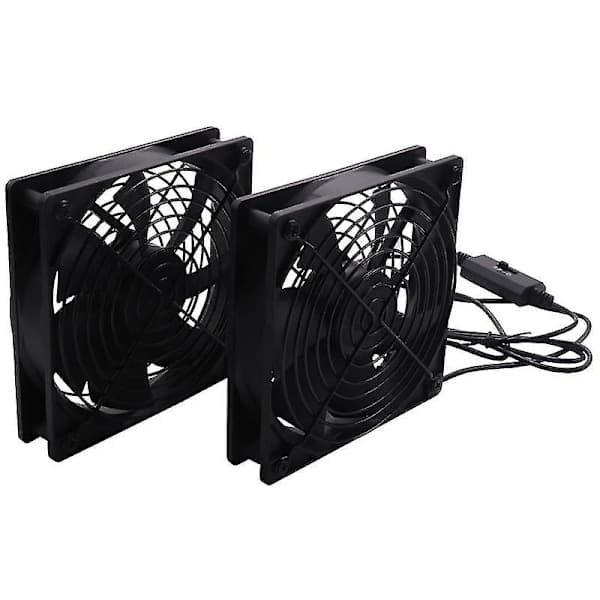 120 mm 5V USB-drevne PC-routerventilatorer med hastighedsregulator Høj luftstrøms køleventilator til routertilstand Som vist