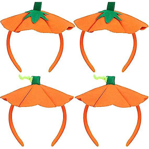 4 stk Halloween Gresskar Hodebånd Halloween Kostyme Elastiske Hodebånd For Halloween Kostymefest Tilbehør Ff