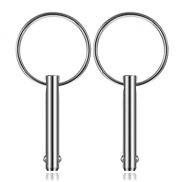4 stk. Hurtigudløserstift, Diameter 1/4\"(6,3mm), 316 Rustfrit Stål, Bimini Toppe Til Båd Tilbehør