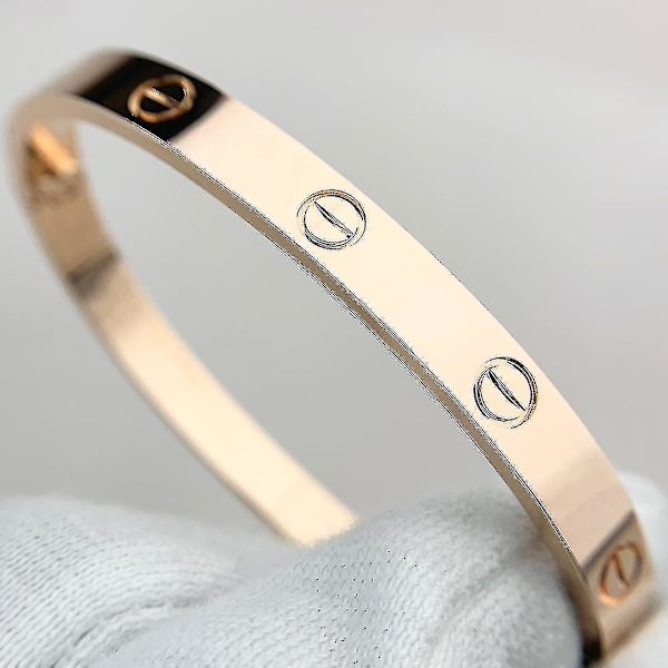Lyxig designer 316l rostfritt stål 18k guldpläterad varumärkeskärleksskruvmejsel (18 cm)