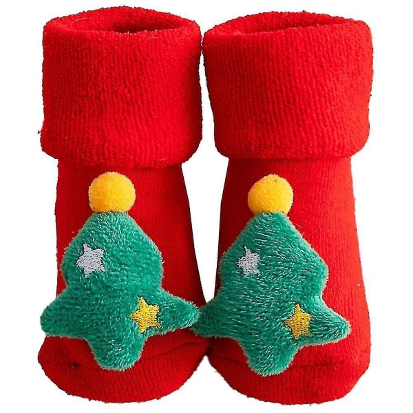 Julebørnenes uldsokker om vinteren Varme og tykke varme sokker