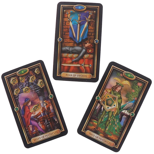 78 kortin tarot-korttipakka Kohtalon opastus Pöytäpeli Kortit Shytmv One Size