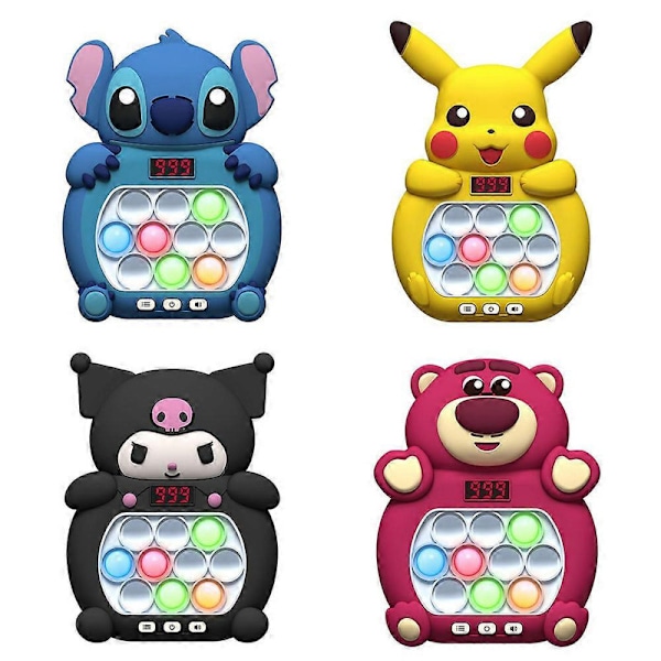 HETTA Stitch Mickey Hurtigt Tryk Spillekonsol Opgraderet Fingerspidstryk Konkurrence Klem Lindre Stress Legetøj til Børn