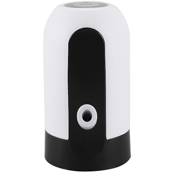 Vandflaskepumpe, USB-opladning Automatisk drikkevandspumpe Bærbar elektrisk vanddispenser Vandflaskeskift til universel 5 gallon flaske Black white