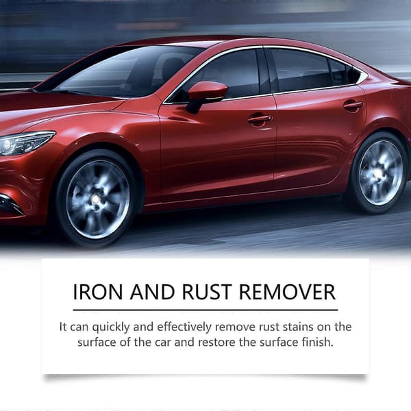 Iron Eraser Jernrustfjerner Spray Kraftig Langvarig Bilfelgrens Kraftig Metallrens 3pcs