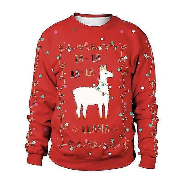 Festlige jule-T-shirts - Langærmet pullover til kvinder og mænd SB102-015 M