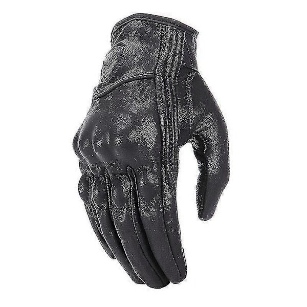 Retro Aito Nahkainen Moottoripyörä Hanskat Moto Vedenpitävät Hanskat Motocross Hanska Hk L