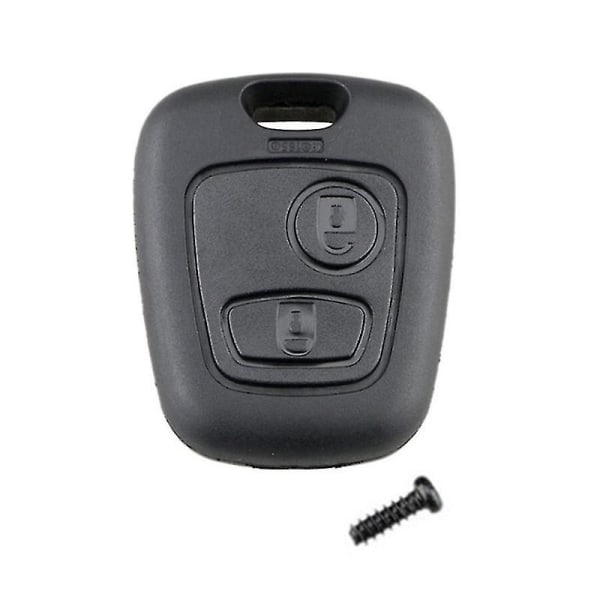 2 knappers nøkkelskall bilnøkkelskall erstatning for Citroen C1 C2 C3 C4 Xsara