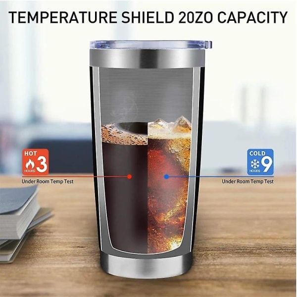 Gul 501-600 ml thermal mugg ölkoppar rostfritt stål termos för te kaffe vattenflaska