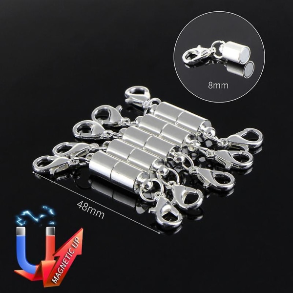 1/5 kpl hummerilukko magneettilukot koukut rannekorut kaulakoru liittimet magneettilukot tee itse 02 5pcs