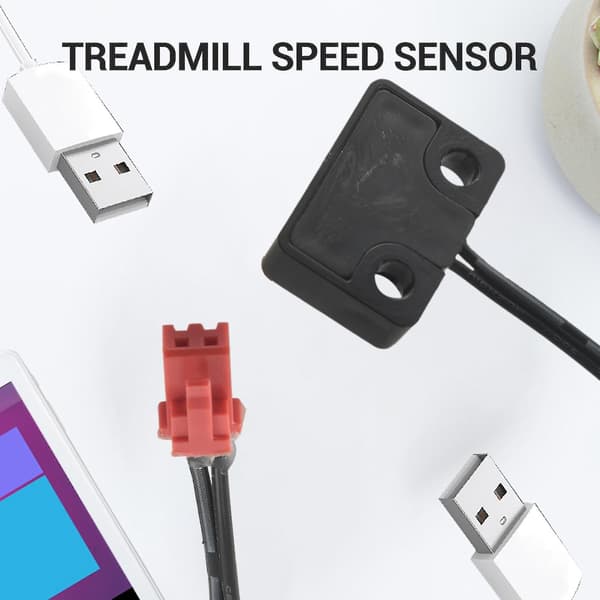 Løbånd Hastighedssensor Kabel 2 Pin Lys Sensor Tachometer Magnetisk Induktion Hastighedssensor Til Trea Black