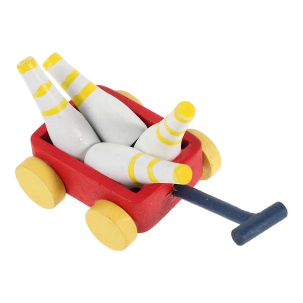 Bowlingkegle Miniature Træmodel til Underholdning for Børn