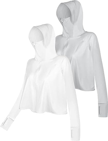 Pcs UV-suojavaatteet Aurinkosuojahuppari Täysvetoketjullinen UV-suojavaate naisille