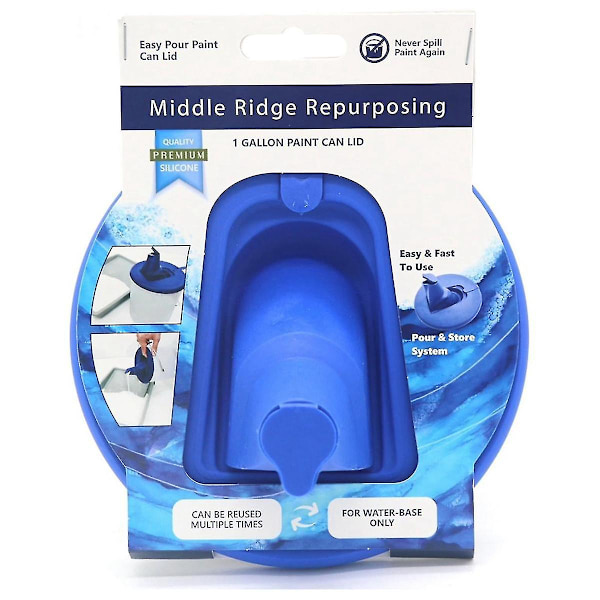 2 kpl Kaada ja Säilytä Gallon Maalipurkki Kansi Blue