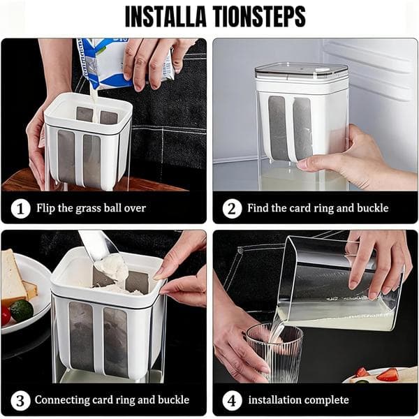 1100 ml kapasitet yoghurt sil/separator for greske yoghurtmaskiner, brukes til myse separasjon.