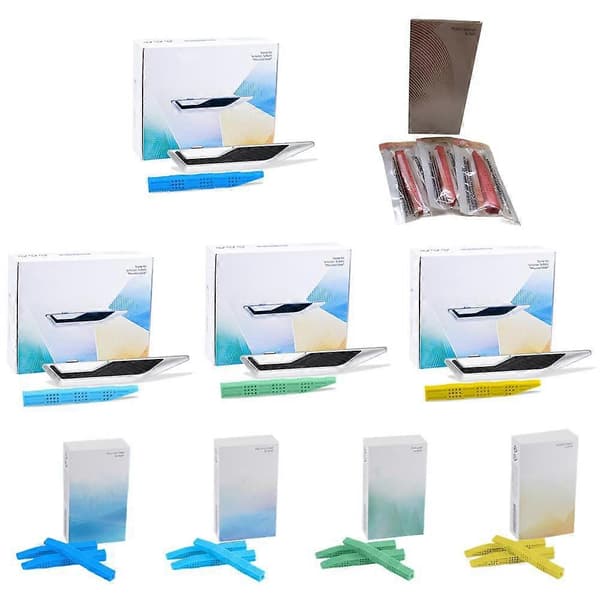 For BMW Bladestil Bil Luftventil Aromaterapi Brakett 3-serie 5-serie X3X5 Bil Duftpinne Solid Balsam 3pcs Endless Desert 1set
