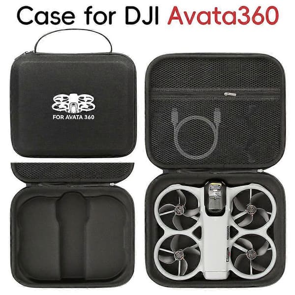 Sort nylonopbevaringstaske til DJI Avata 360 Drone Black 1 pcs
