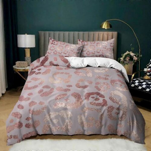 v5670 Sängkläder Djur Leopardtryck Påslakanset Barn Sängöverkast Sängkläder Sänglakan IU5670 135x200cm 53x78in
