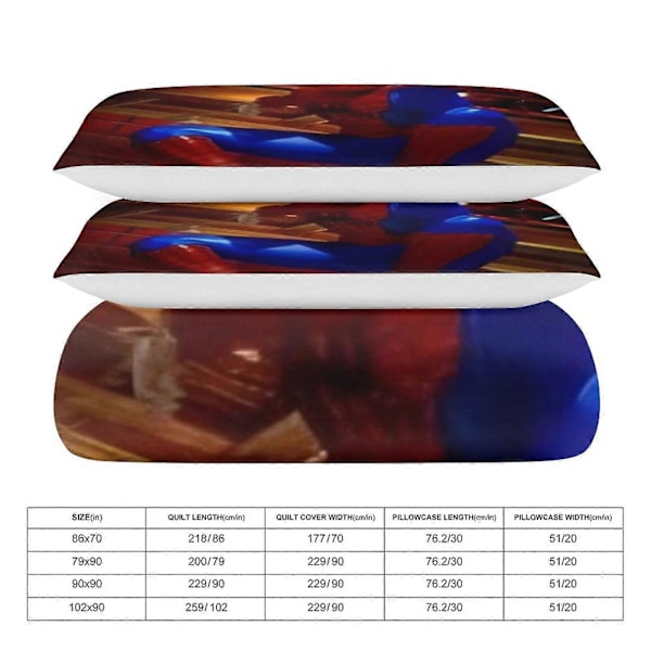 v729 Spider Man Crawl 3-delt Twin Sengesæt io729 135x200cm 53x78in