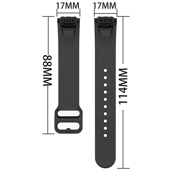 Watch av klocka Armband Armband Armband För Galaxy Fit Sm-r370 Armband Black