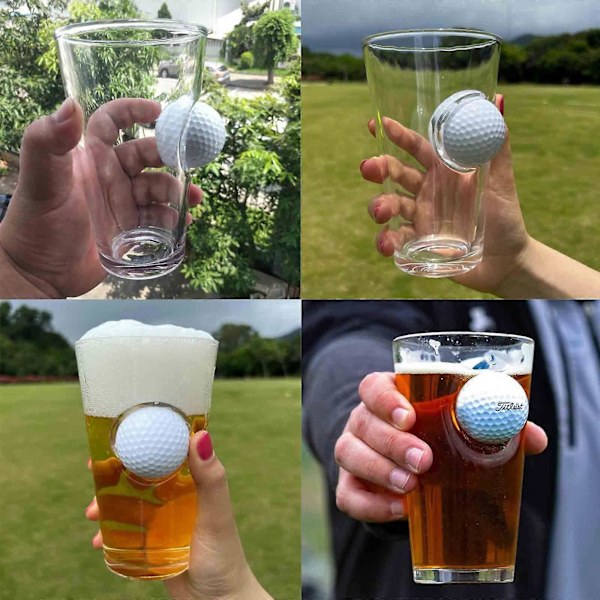 BenShot Pintglas med Riktig Golfboll - 473 ml | Tillverkad i USA