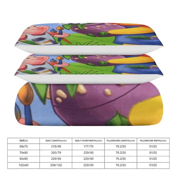 v935 Nalle Puh 3-delat Bäddset för Enkelsäng - Inkluderar 1 Enkelt Täcke och 2 Örngott - Färgbeständig Mikrofiber - Nalle Puh io935 135x200cm 53x78in