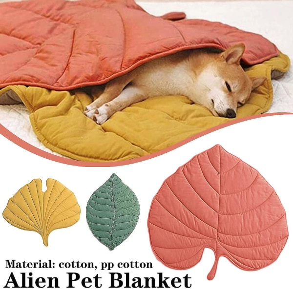3d Leaves Shaped Pet Blanket Cushion Household Dog Or Cat Warm And Soft Plush Blankets For Bed Couch B