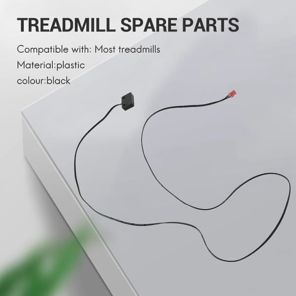 Treadmill Speed Sensor Kabel 2 Pin Lys Sensor Tachometer Magnetisk Induksjon Speed Sensor For Trea Black