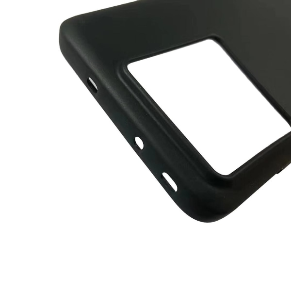 TPU-skal för Xiaomi 13T Pro, matt cover stötsäkert case (stort bakre linshål)-svart