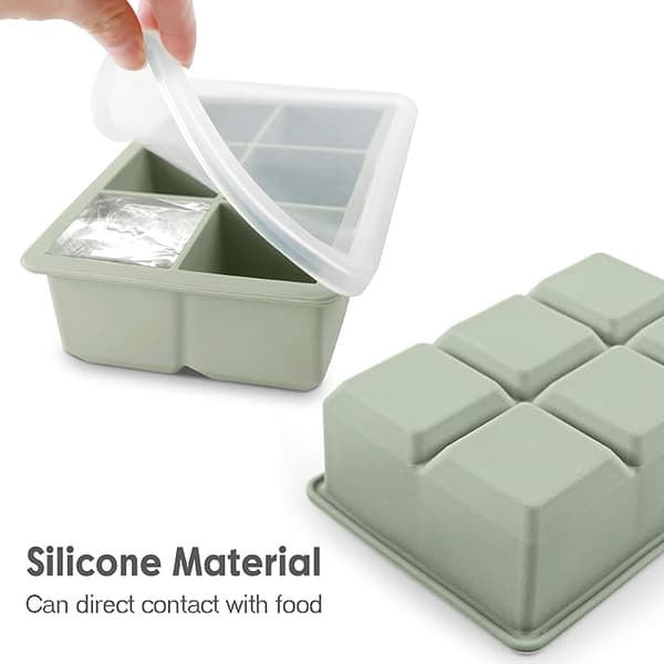 Silikone isterningebakker 3-pak - Store silikone isterningforme