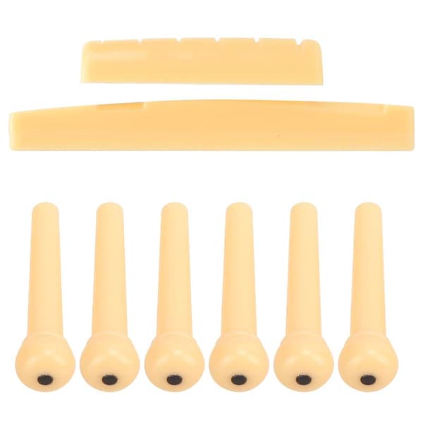 Akustisk gitarpinner, gitarbensadel, gitarbensmutter, reservedeler og verktøy 0.1