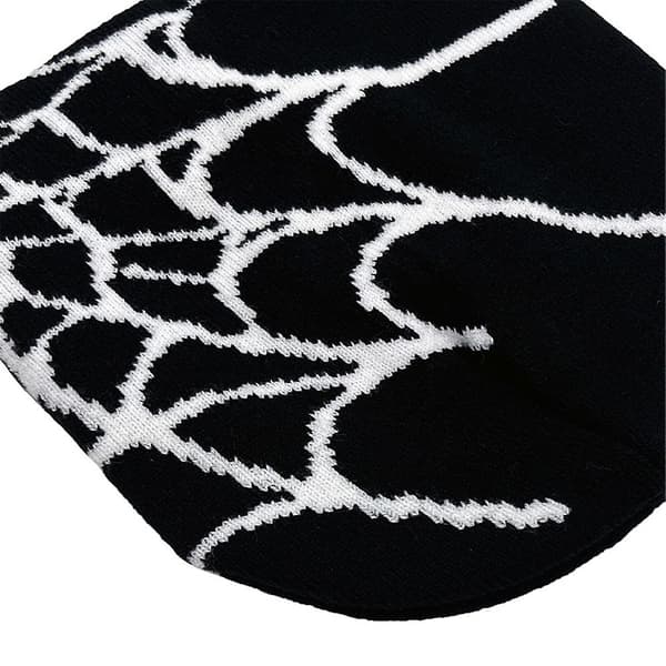 Spider Web Beanies Hat til Mænd Kvinder Unisex Vinter Cuffed Hat Blød Varm Strikket Beanies Cap Grey