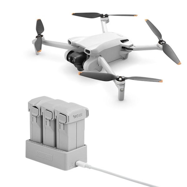 Tre-vejs USB/type-c mini-batterioplader hurtigopladningshub til Dji 3 Pro Drone