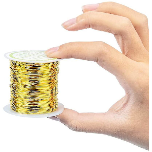 8m kullattu kuparilankavahto - 0,8mm metallilanka korujen valmistukseen ja DIY-askarteluun