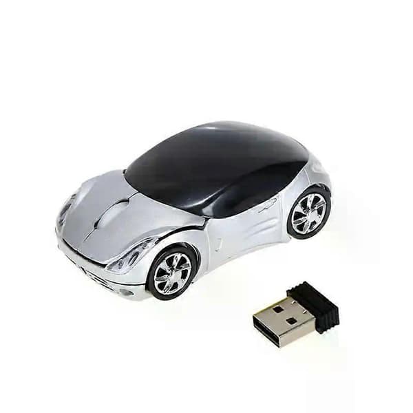 Wireless Mouse Battery Mice Wireless Computer Mouse 2.4G Office Gaming Mouse 3 Buttons Cute Car Interesting Mouse for Laptop PC Pink Pink
