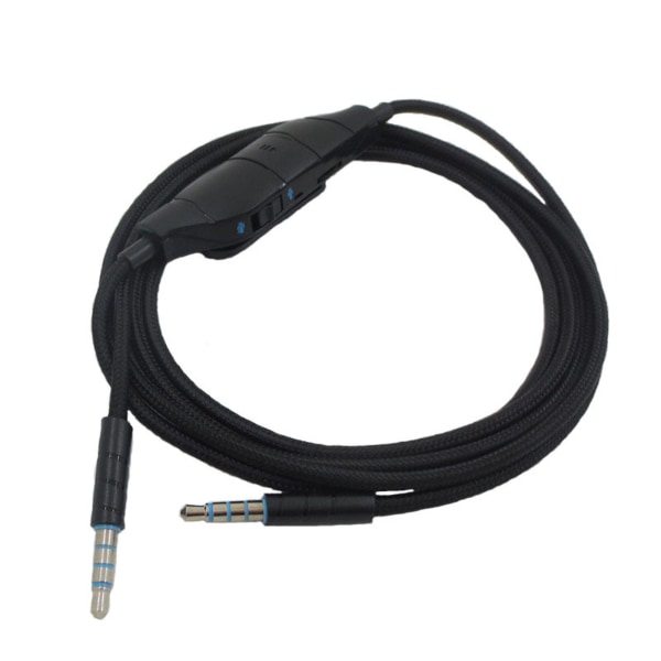 Ljudkabel Stabil överföring Störningsfri Flätad 3,5 mm hörlurar Drivrutinsfri Audio Aux-kabel kompatibel Logitech G633 G635 G933 G935 Black