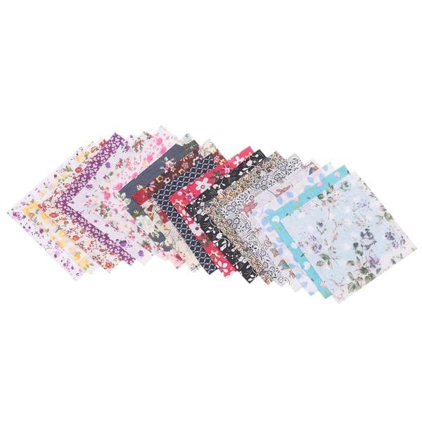 Fabric Squares Patchwork Craft Cotton Material Batiks Assorted Squares Bundle, 10 X 10cm, 50-Pack