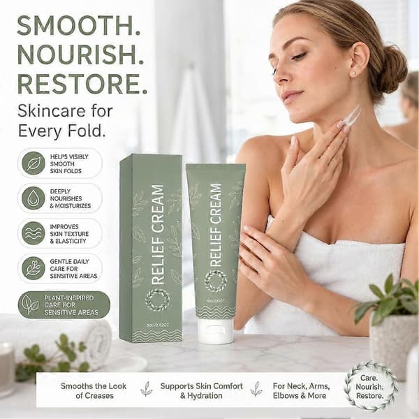 Intertrigo lindrende creme, hudfoldpleje lindrende creme - 80g