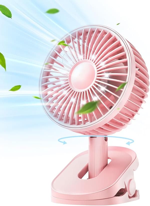 Clip-on ventilator batteridrevet