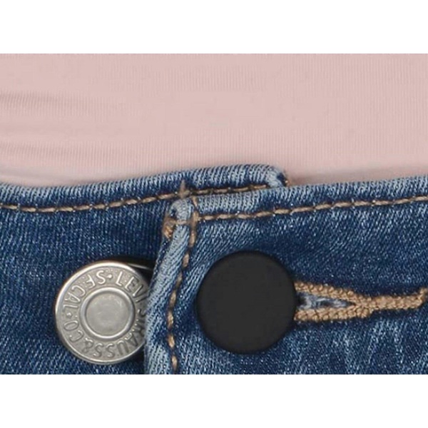 24 stk. usynlige jeansforlengerknapper elastisk linning forlenger spenne