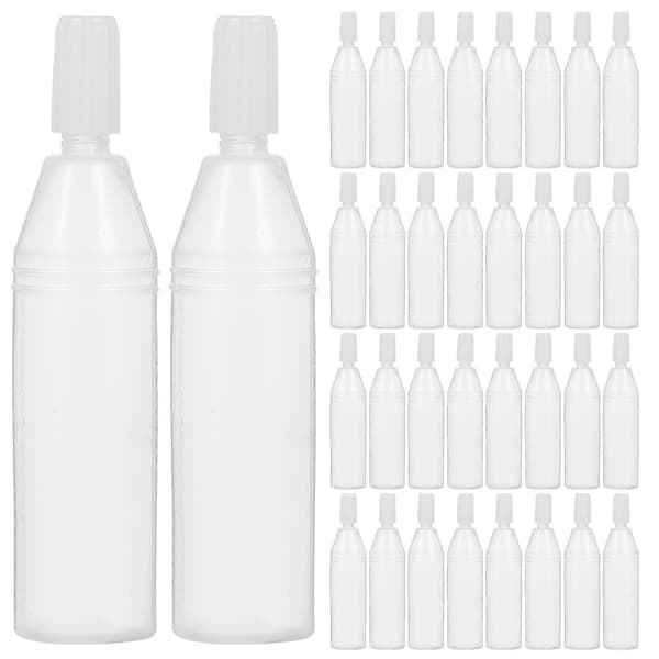 Plastdroppflaskor för dosering av eteriska oljor Kompakt design 100 st