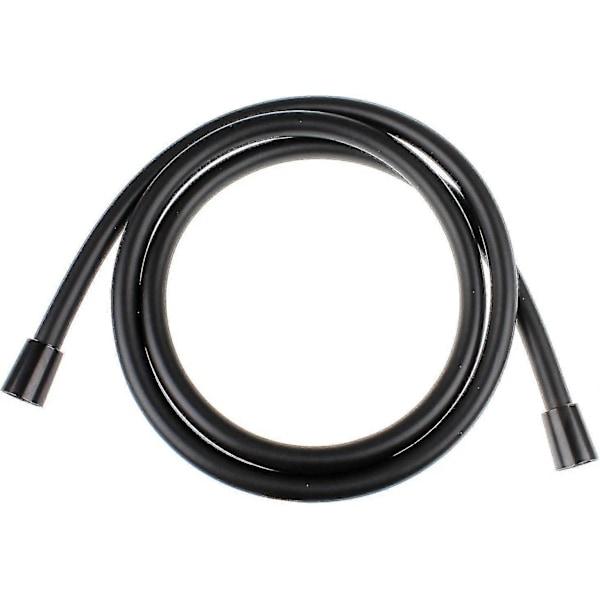 Kvalitets duschslang i PVC svart 200 cm Duschslang för handduschanslutning Standard för badkar (svart)