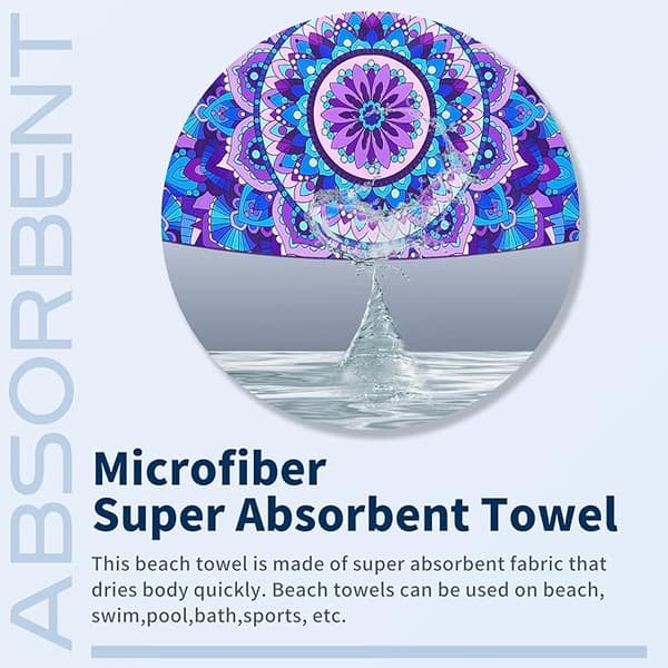 Mikrofiber sandfri strandhåndkle