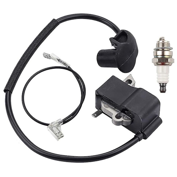 Ignition Coil Suitable for FS250 FS120 FS250R FS300 FS350 String Trimmer Replacement 4134-400-1301 with Spark Plug