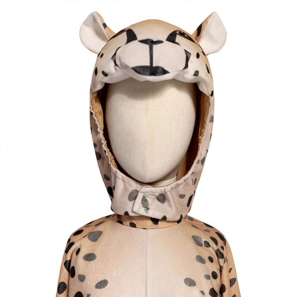 Lasten Cheetah Leopardi Kissa Eläin Painatus Asu Puku Hyppypuku S-xl - Jxlgv