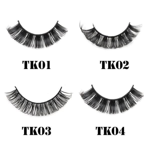 10 Pairs 3D Mink DD Curl Russian Eyelashes TK02