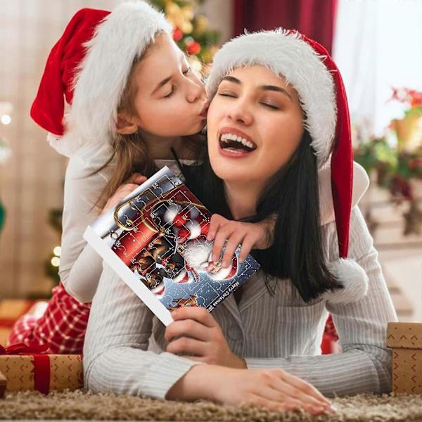 Julkalender med hundar - Julklapp för hundälskare - Julgranshänge - Julkalender 2024 för flickor A