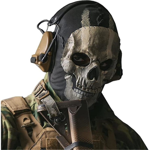 Call Of Duty Ghost Skull Maske - Fuld Ansigt Unisex Til Krigsspil
