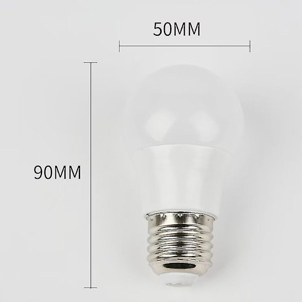 Led-pære E27, koldt hvidt 6000k, 3w, pakke med 10
